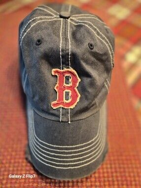 Boston Red Sox, Mens Baseball Cap, The Francise, Washed Navy, Fitted, Size L
